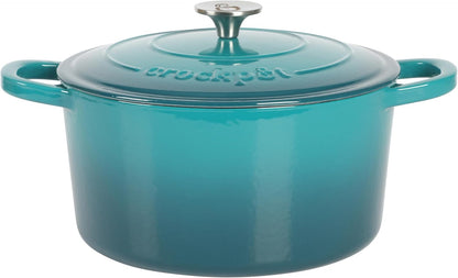 3 Quart Enameled Cast Iron Dutch Oven – Aqua - Curated Catalog V7