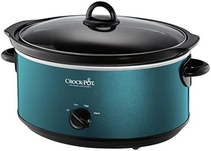 7 Quart Manual Slow Cooker – Turquoise - Curated Catalog C6