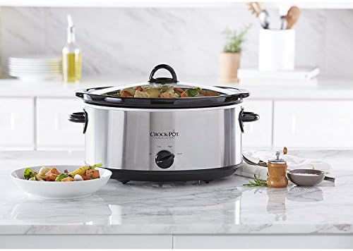 7 Quart Oval Manual Slow Cooker – Stainless Steel - Curated Catalog I9