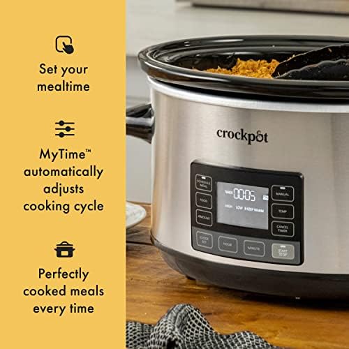 7 Quart Portable Programmable Slow Cooker with Timer - Curated Catalog Q6