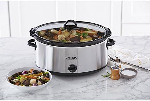 7 Quart Oval Manual Slow Cooker – Stainless Steel - Curated Catalog M1