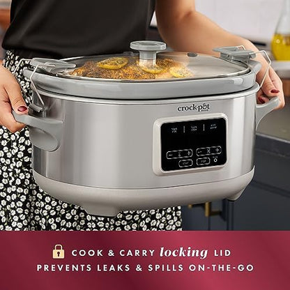 7 Quart Programmable Cook & Carry Slow Cooker - Curated Catalog J6