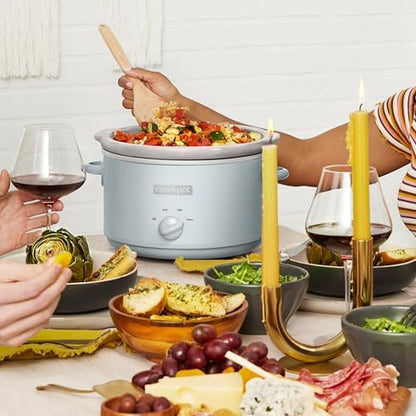 4.5 Quart Manual Slow Cooker – Macaroon Blue - Curated Catalog C6