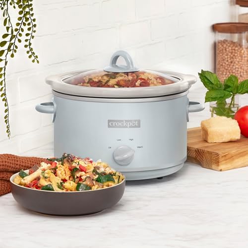 4.5 Quart Manual Slow Cooker – Macaroon Blue - Curated Catalog C6