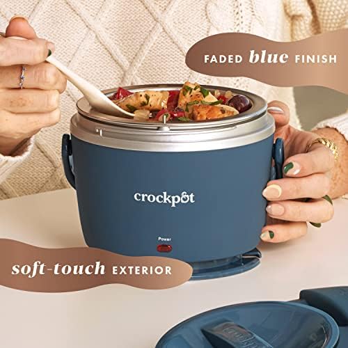 Electric Lunch Box Food Warmer 20oz – Faded Blue - Curated Catalog H0