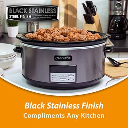 8 Quart Programmable Slow Cooker with Auto Warm - Curated Catalog M0