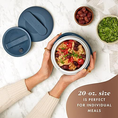 Electric Lunch Box Food Warmer 20oz – Faded Blue - Curated Catalog P0