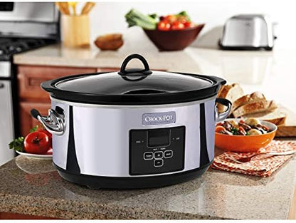 7 Quart Programmable Slow Cooker – Polished Platinum - Curated Catalog L7