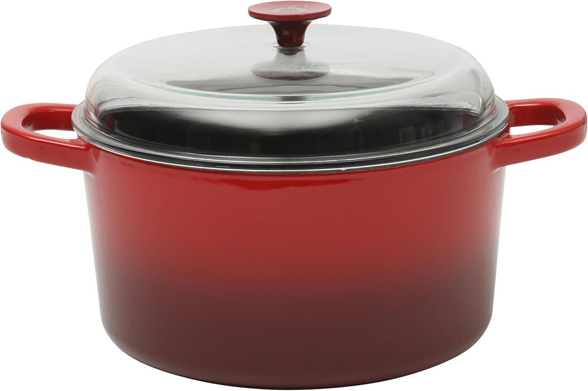 3 Quart Enameled Cast Iron Dutch Oven – Aqua - Curated Catalog V7