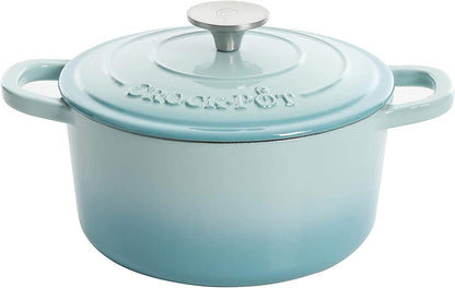 3 Quart Enameled Cast Iron Dutch Oven – Aqua - Curated Catalog V7