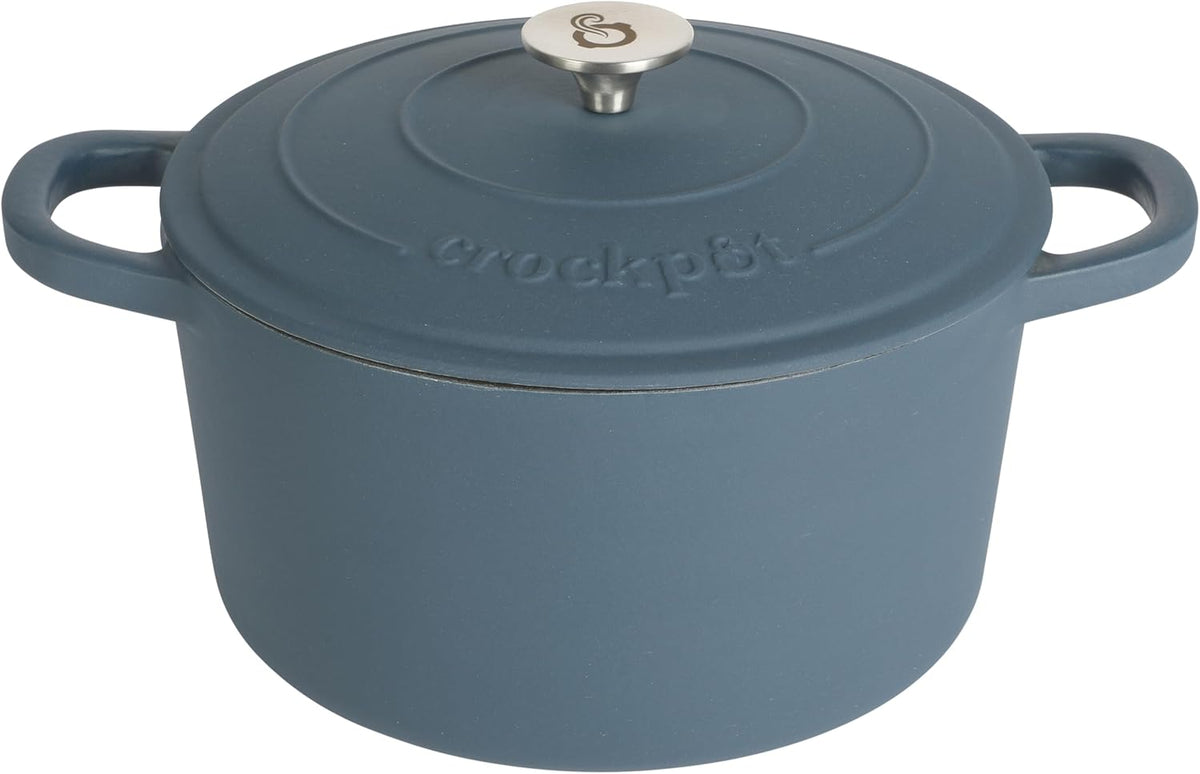 3 Quart Enameled Cast Iron Dutch Oven – Aqua - Curated Catalog V7