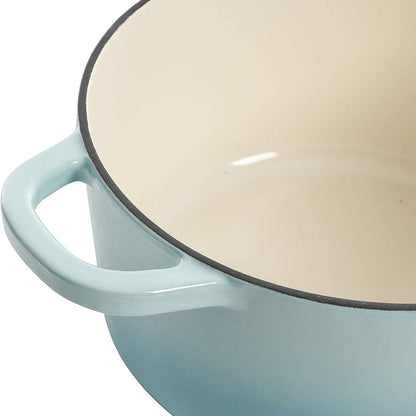 3 Quart Enameled Cast Iron Dutch Oven – Aqua - Curated Catalog V7